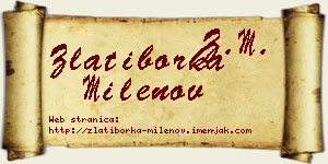 Zlatiborka Milenov vizit kartica
